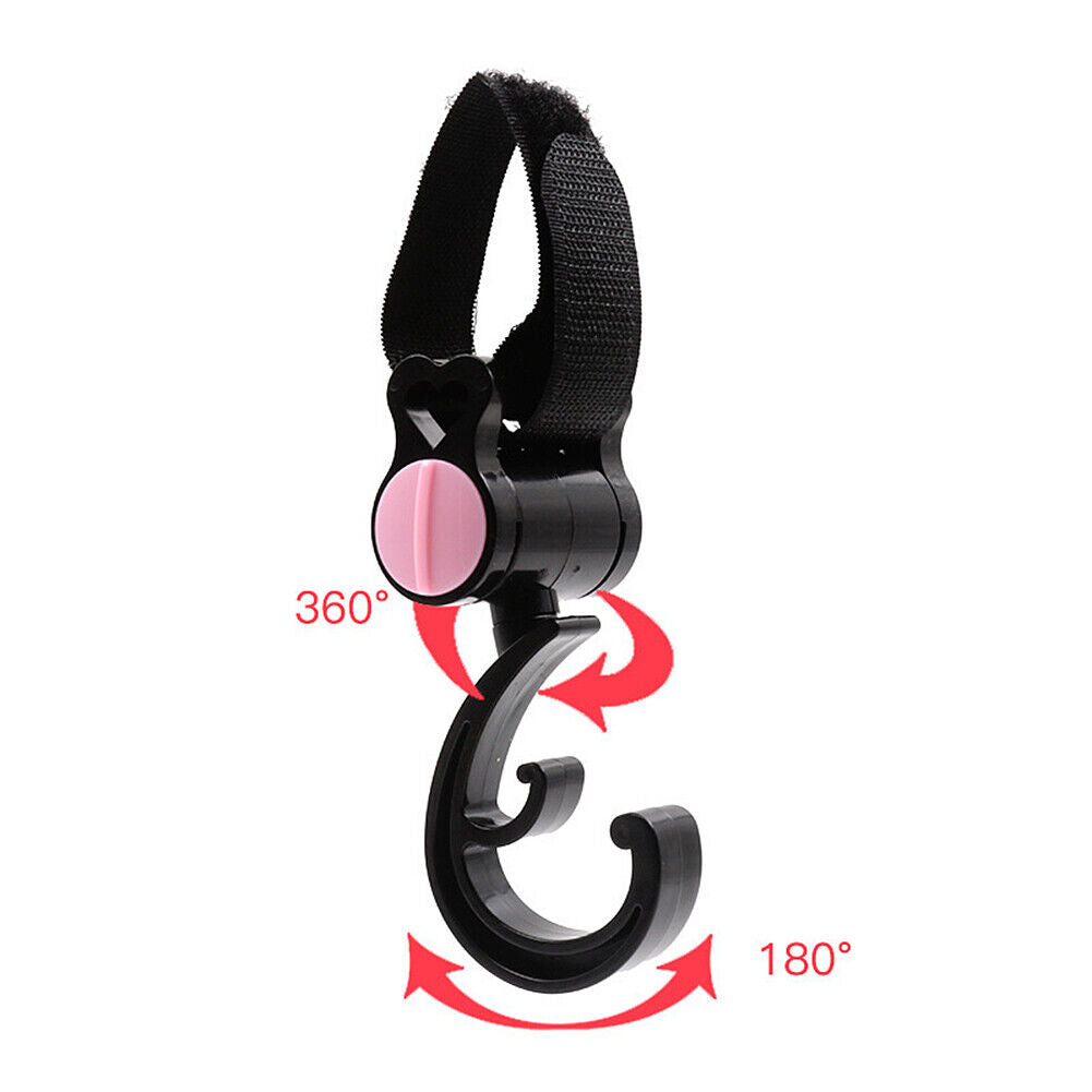 US 4-8 Pack Baby Stroller Hooks Organizer Clip Travel Purse Shopping Diaper Bags