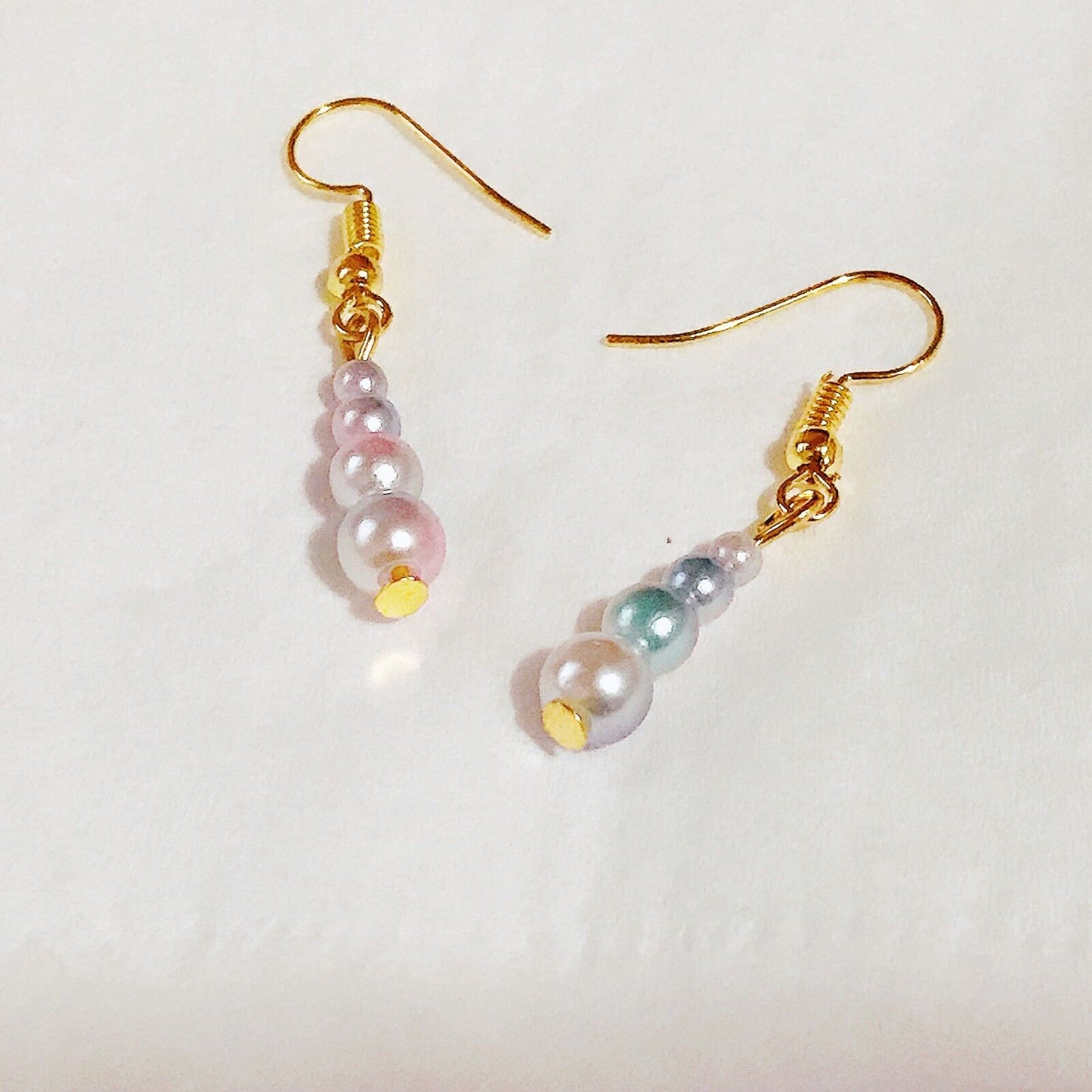 On Sale! Magik "Fancy Mermaid Bead" Unicorn Horn Shaped Handmade Drop Earrings