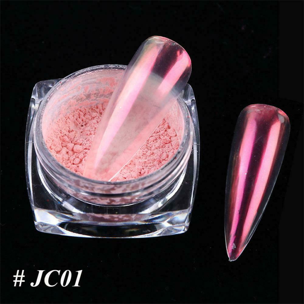 US Glitter Holographic Mirror Nail Art Powder Ultra-thin Aurora Mermaid Pigment
