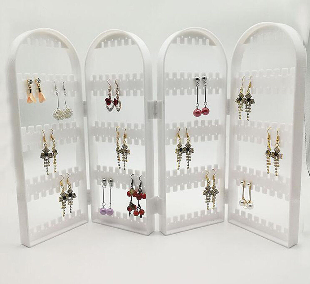 Jewelry Hanger Foldable Acrylic Earring Organizer Necklace Holder Bracelet Displ