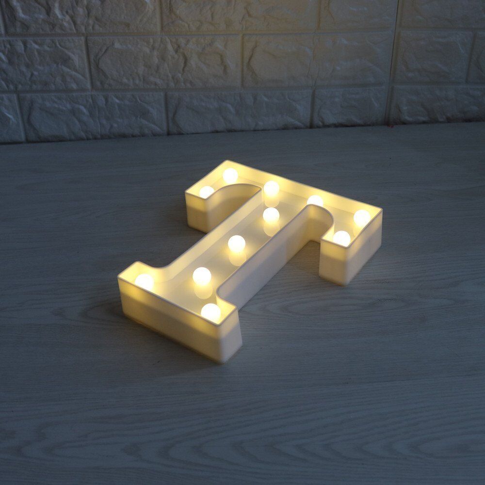 Light Up Letter LED Alphabet PlasticParty Sign Wedding Festival Stand Decoration