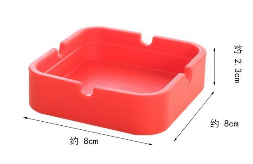 6 Pcs Ashtray Silicone Cigarette Smoking Bedroom Smoke Bin Cigarette Pipe Holder