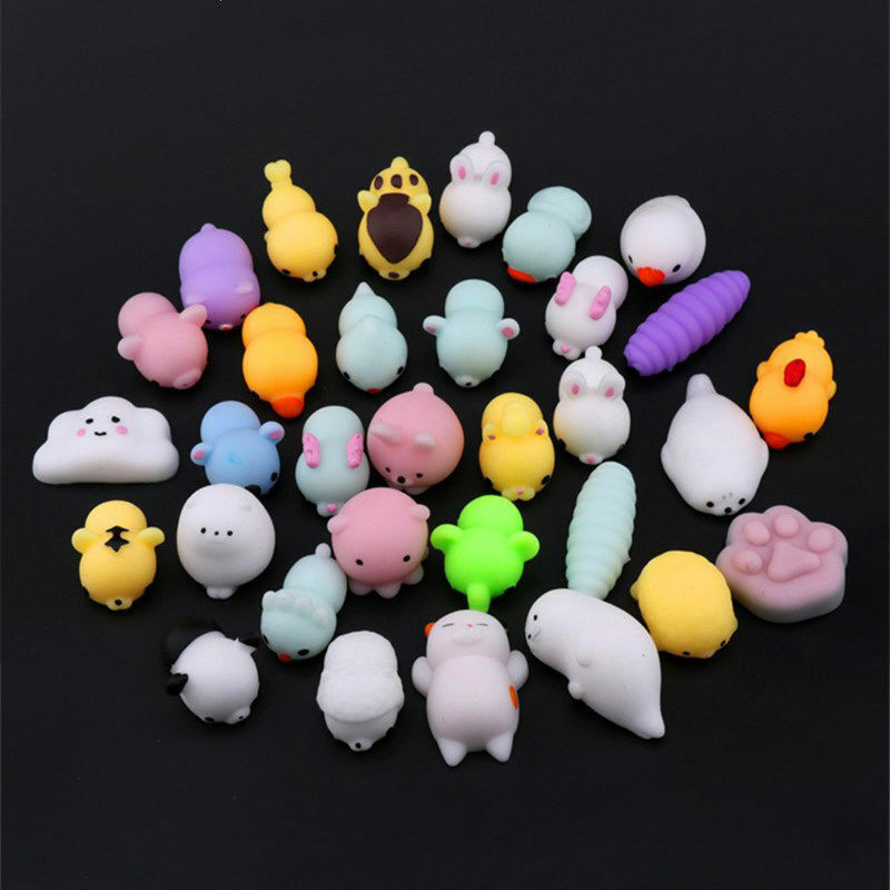 25~50 Squishy Lot Normal / Glow-in-the-darkf Rising Fidget Cute Animal Hand Toy