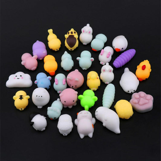 25~50 Squishy Lot Normal / Glow-in-the-darkf Rising Fidget Cute Animal Hand Toy