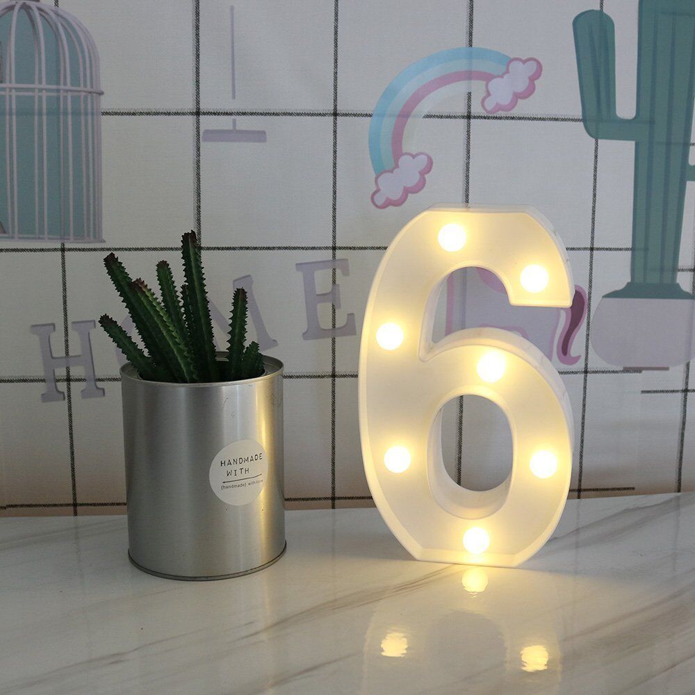 Light Up Letter LED Alphabet PlasticParty Sign Wedding Festival Stand Decoration