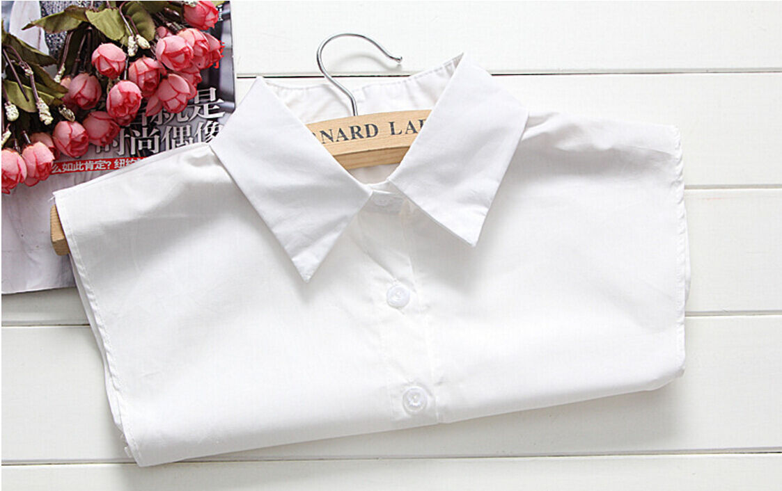 Choker Necklace Unisex Women Peter Pan Detachable Lapel Shirt Fake False Collar