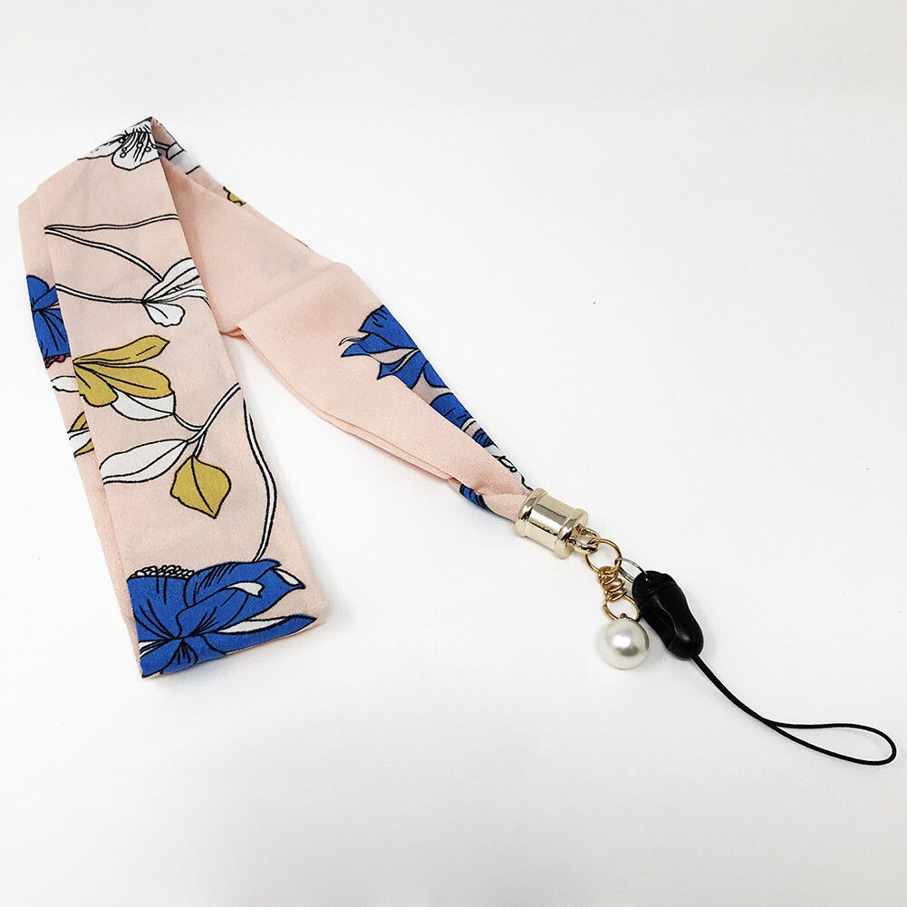 Universal Silk Scarf Neck Lanyard Strap Cell Mobile Phone ID Card Key chain