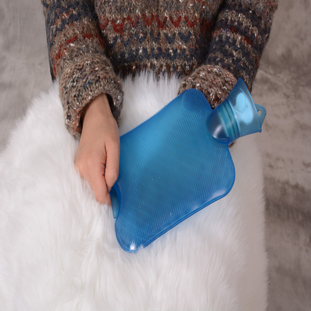 0.75L/750ML~1.0L/1000 ML PVC Rubber HOT WATER BOTTLE Bag WARM Heat/Cold Therapy