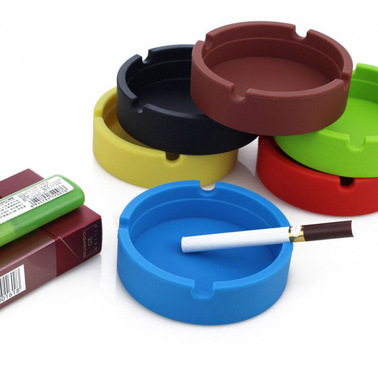 6 Pcs Ashtray Silicone Cigarette Smoking Bedroom Smoke Bin Cigarette Pipe Holder