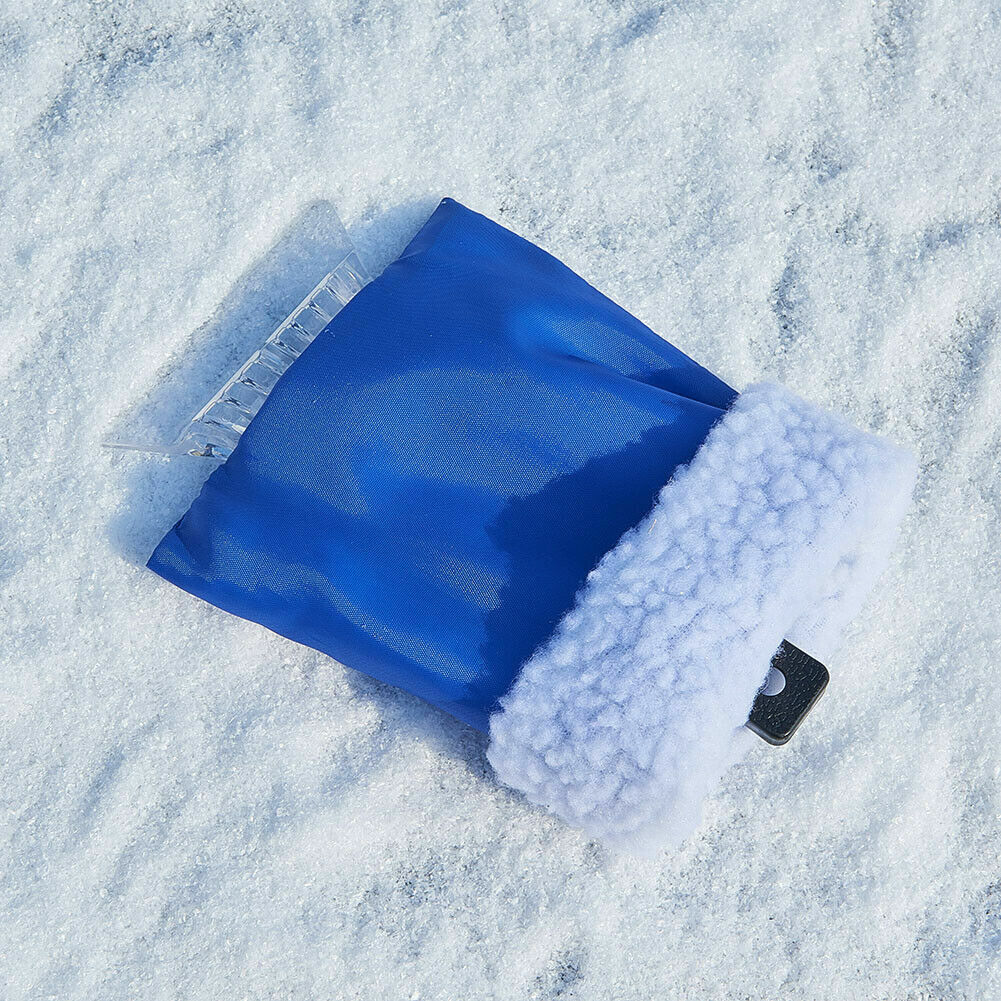 US Warm Ice Scraper Mitt Windshield Snow Scrapers Waterproof Snow Remover Glove