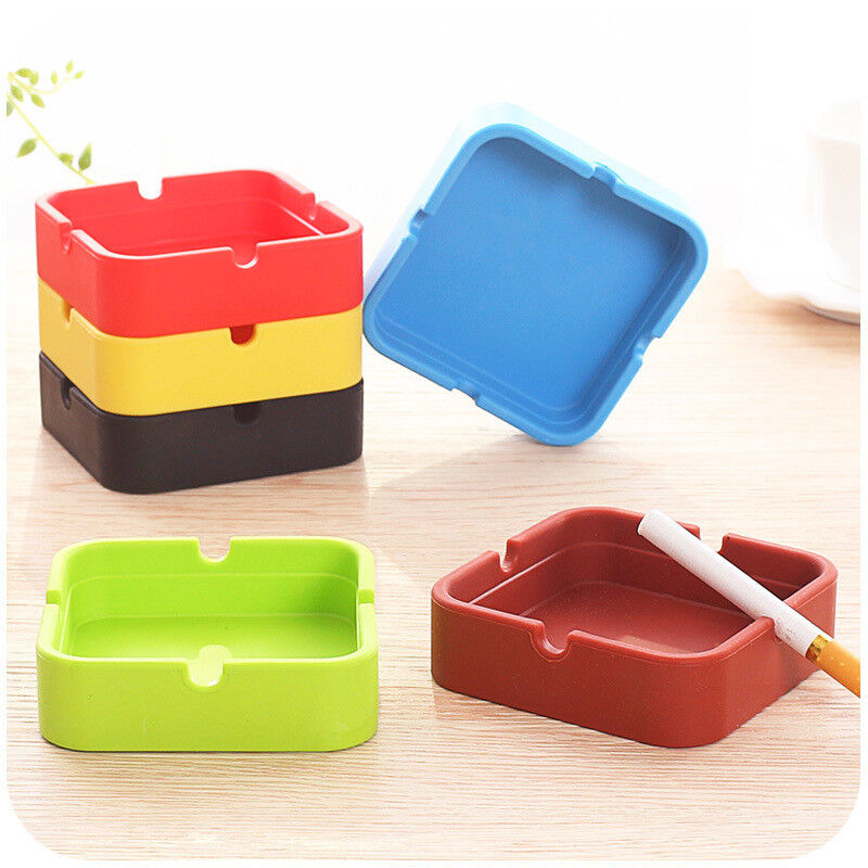 6 Pcs Ashtray Silicone Cigarette Smoking Bedroom Smoke Bin Cigarette Pipe Holder