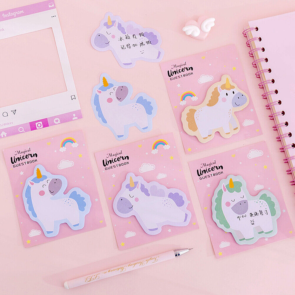 120 Sheet/4 Pads Sticky Notes Self-Adhesive Notes Notepads Post Writing Unicorn