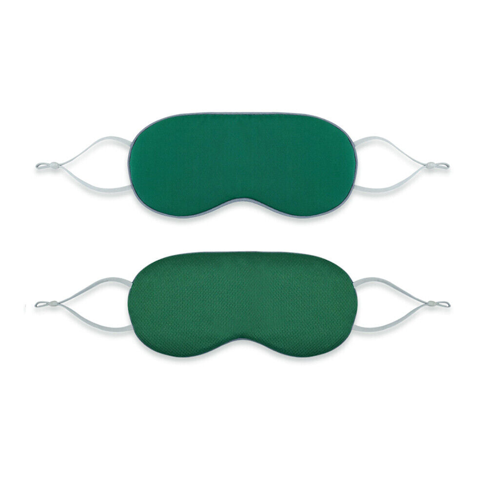 US 2-in-1 Double-Sided Sleep Eye Mask Warm&Cool Travel Breathable Blindfold Mask