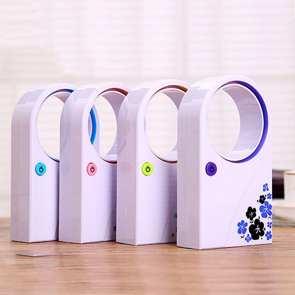 Mini Portable Bladeless USB Desktop Handheld Air Conditioner Cooler Cooling Fan