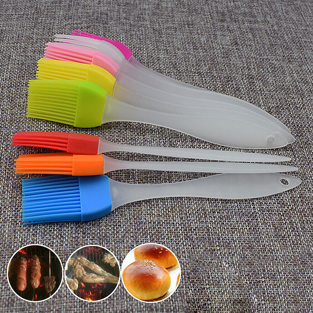 US 7~14 PCS Oil Brush Silicone Baking Pastry Cream For BBQ Basting Kitchen Party