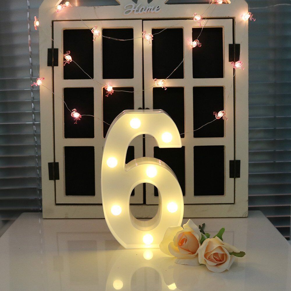 Light Up Letter LED Alphabet PlasticParty Sign Wedding Festival Stand Decoration