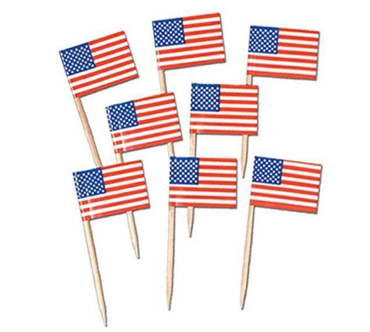 100-200 Pack Nation Flag Picks Party Accessory National Day Soccer Event Cake
