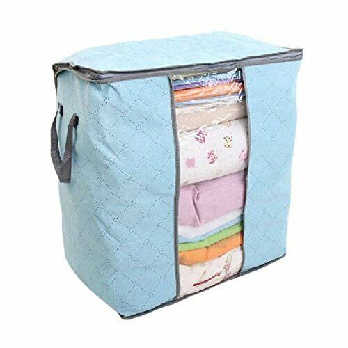 US Anti Dust Large Storage Bag Clothes Quilt Blanket Storage Sort Home Organizer