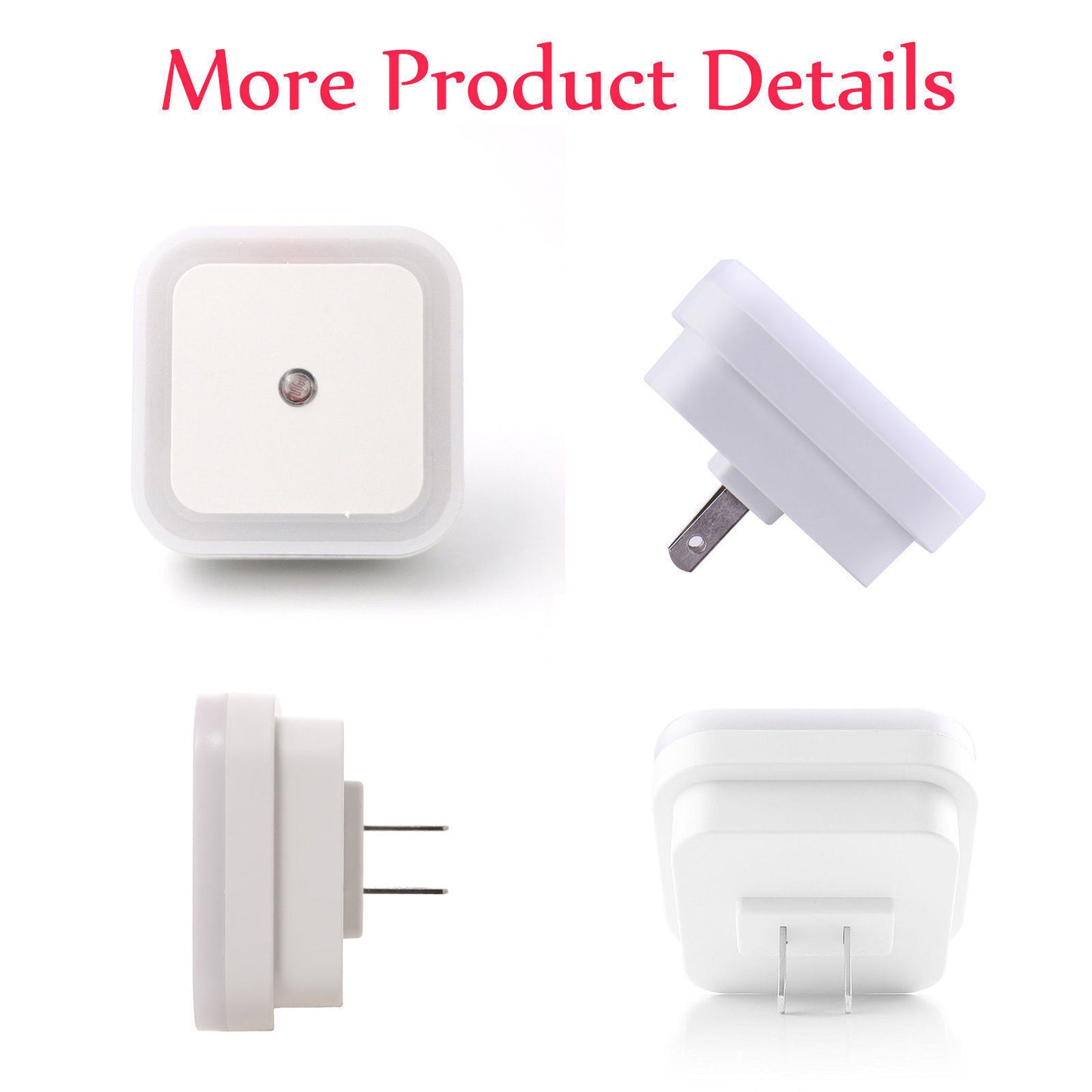 4~8 PCS Auto LED Light Induction Sensor Control Bedside Night Light In Wall Lamp