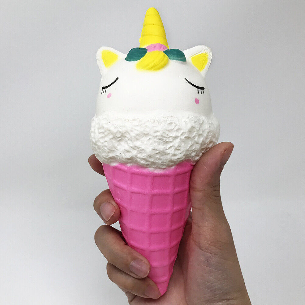 Jumbo Scented Icecream Unicorn Slow Rising Squishies Squeeze Stress Relieve Toys