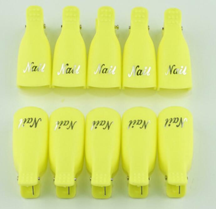 10-20Pcs Silicone UV Gel Polish Remover Wraps Soak Off Cap Clip Nail Art Tool US