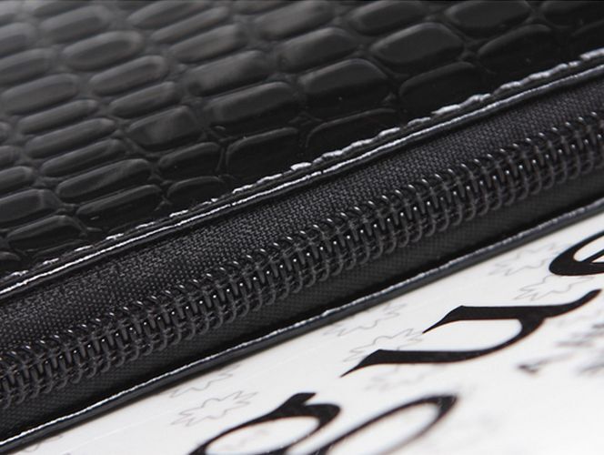 Crocodile/Stone Pattern Envelope Synthetic Leather Clutch Wrist/Shoulder Bag
