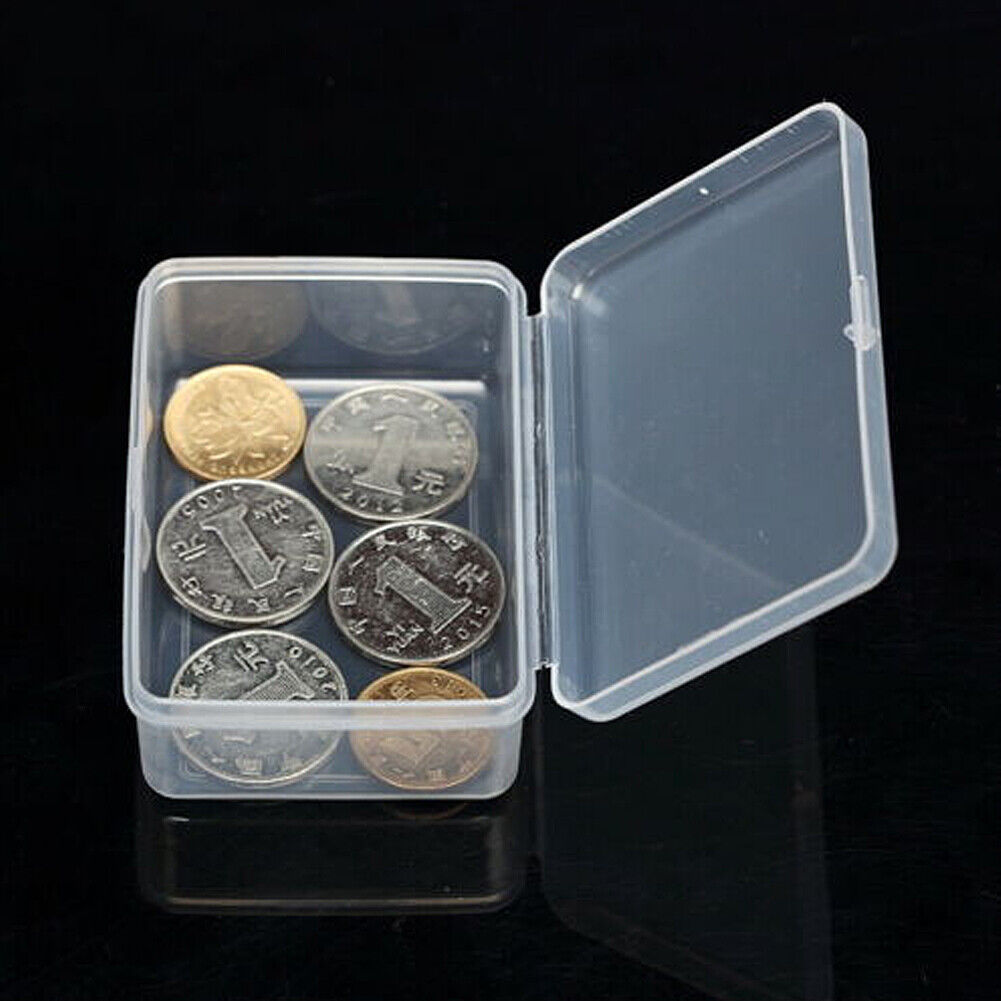 US 10-20 Small Plastic Storage Container Organizer Coins Screws Jewelry Mini Box