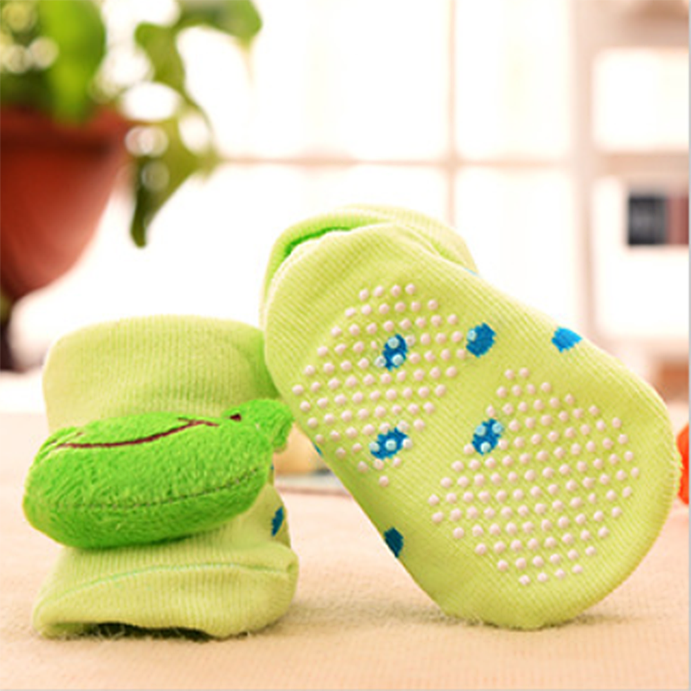 US 6 Pack Wrapables Cute 3D Cartoon Anti-Skid Baby Booties Sock Slipper Shoes