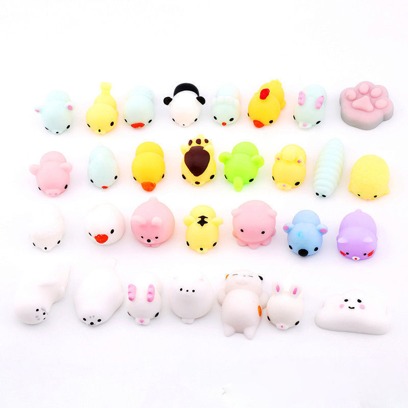 25~50 Squishy Lot Normal / Glow-in-the-darkf Rising Fidget Cute Animal Hand Toy