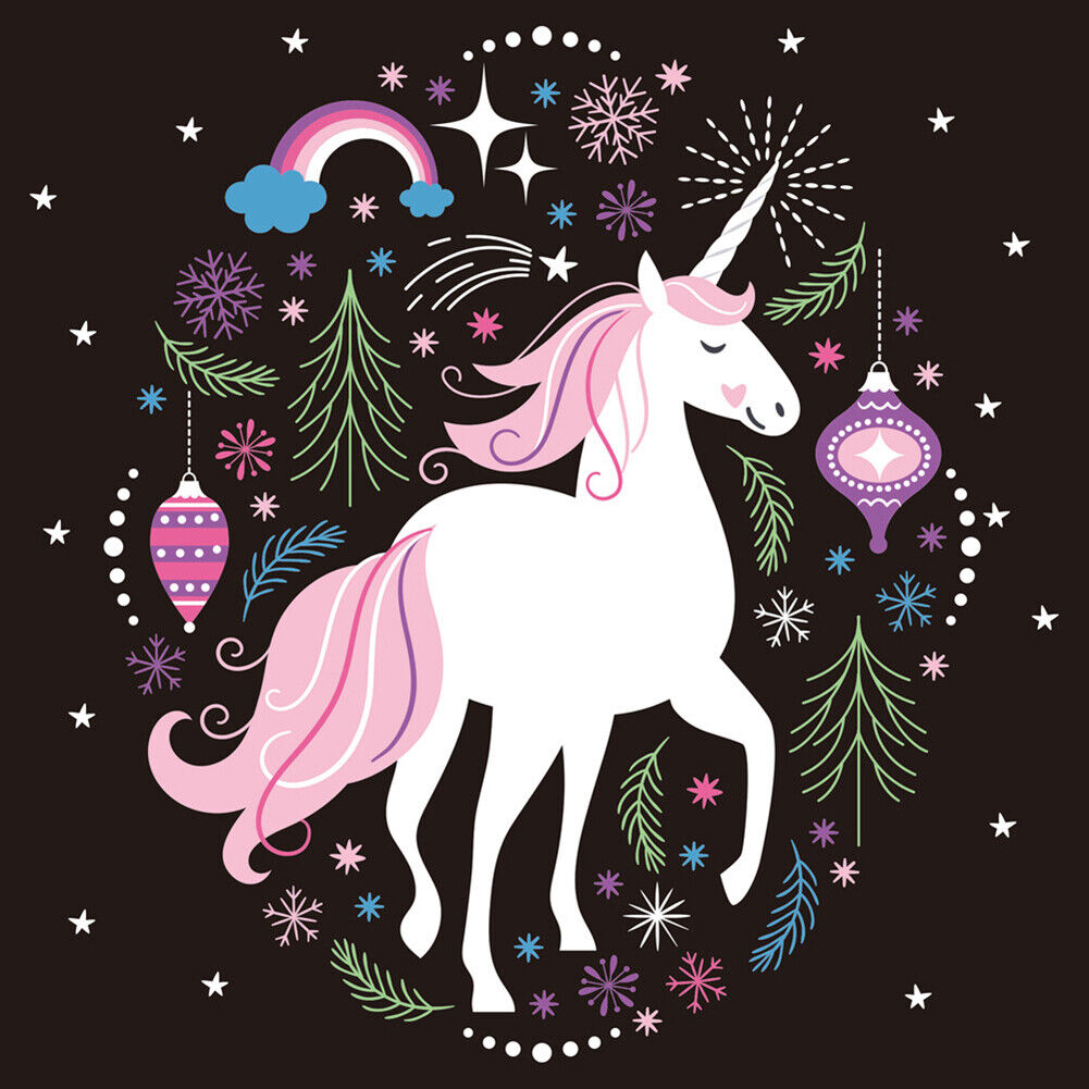 US DIY 5D Diamond Painting Unicorn Embroidery Art Decor Cross Stitch Kits Gifts