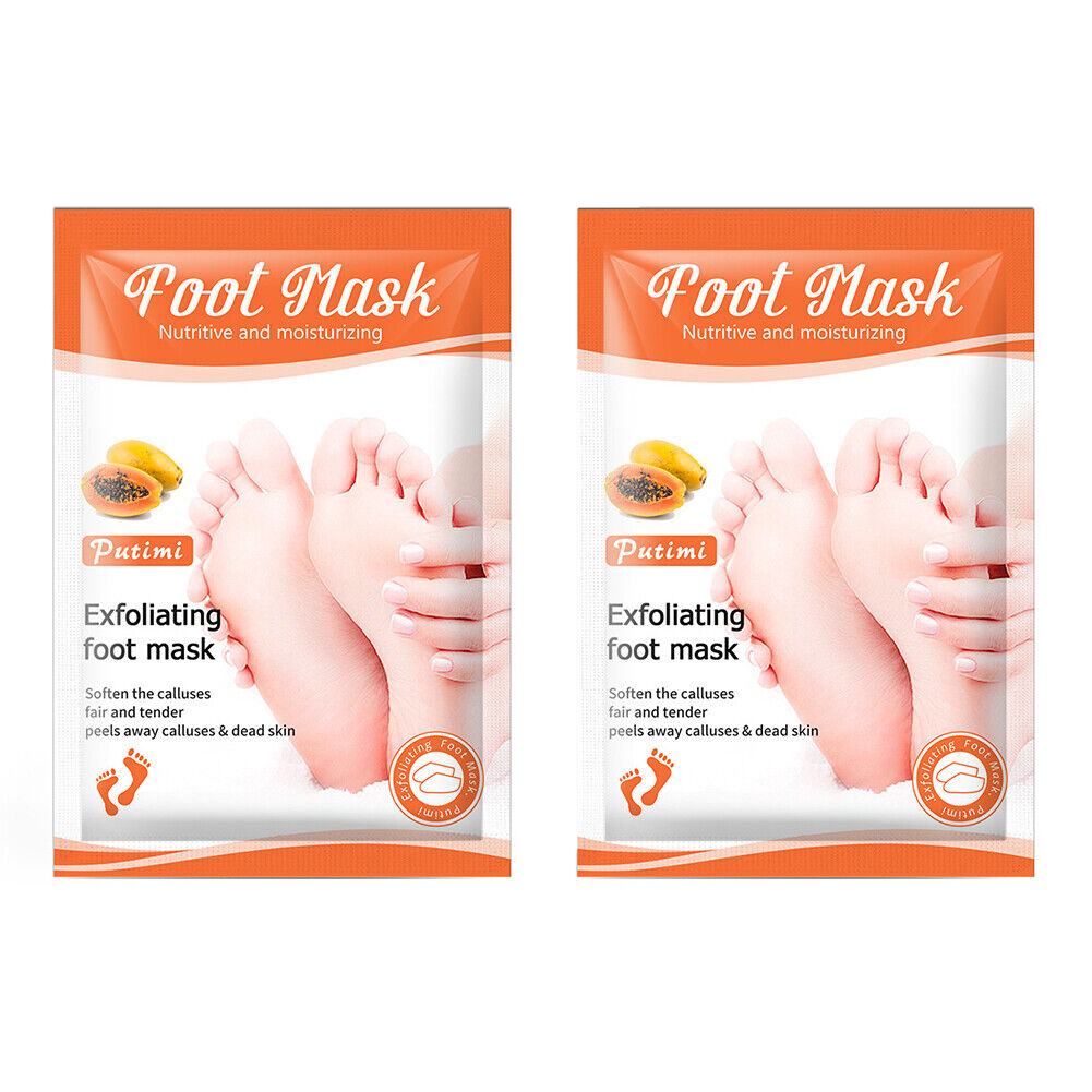 US 2-4 Pairs Foot Peeling Mask Baby Soft Cracked Heels Remove Dead Skin Calluses