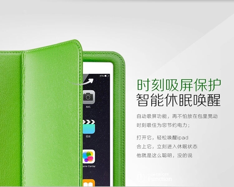 Luxury Premium Genuine HOCO Leather Portfolio Stand Case Cover Apple iPad Air 2