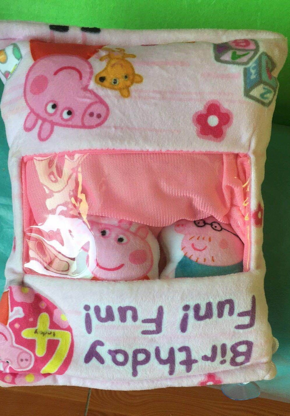 US Plush Stuffed Animal Imitation Snack Bag Cushion Toy Pillow with Little Dolls