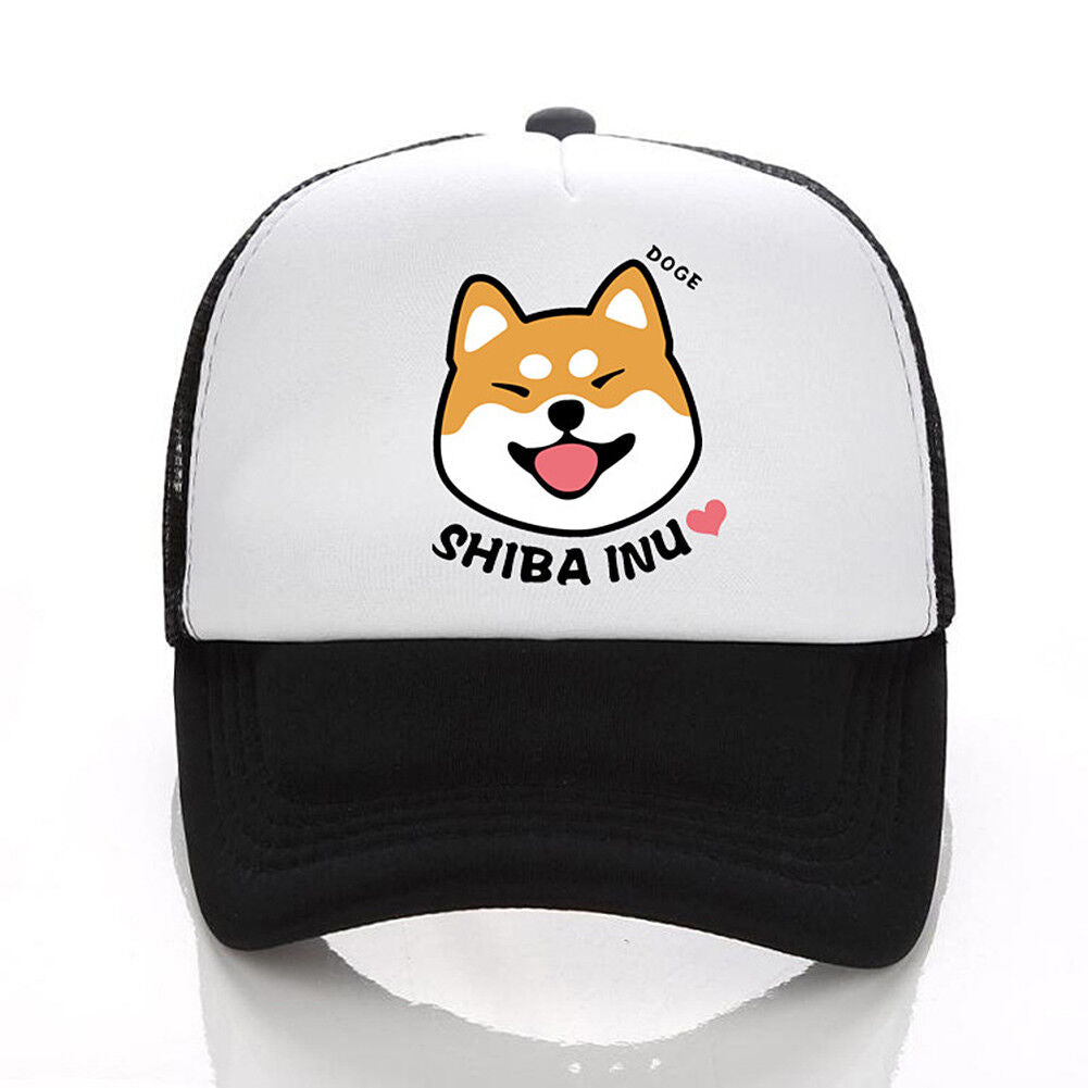 Shiba Inu Bulldog Baseball Trucker Golf Sports Adjustable Hats Hachiko Ball Caps