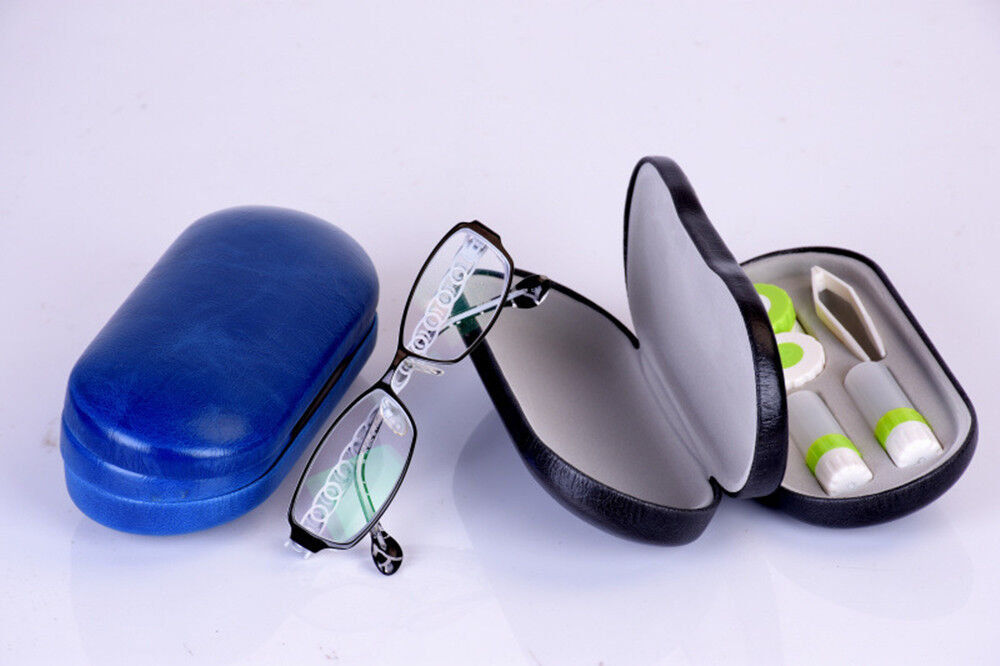 Magik Glasses & Contacts Case, Contact Lens Hard Case Assorted Colors