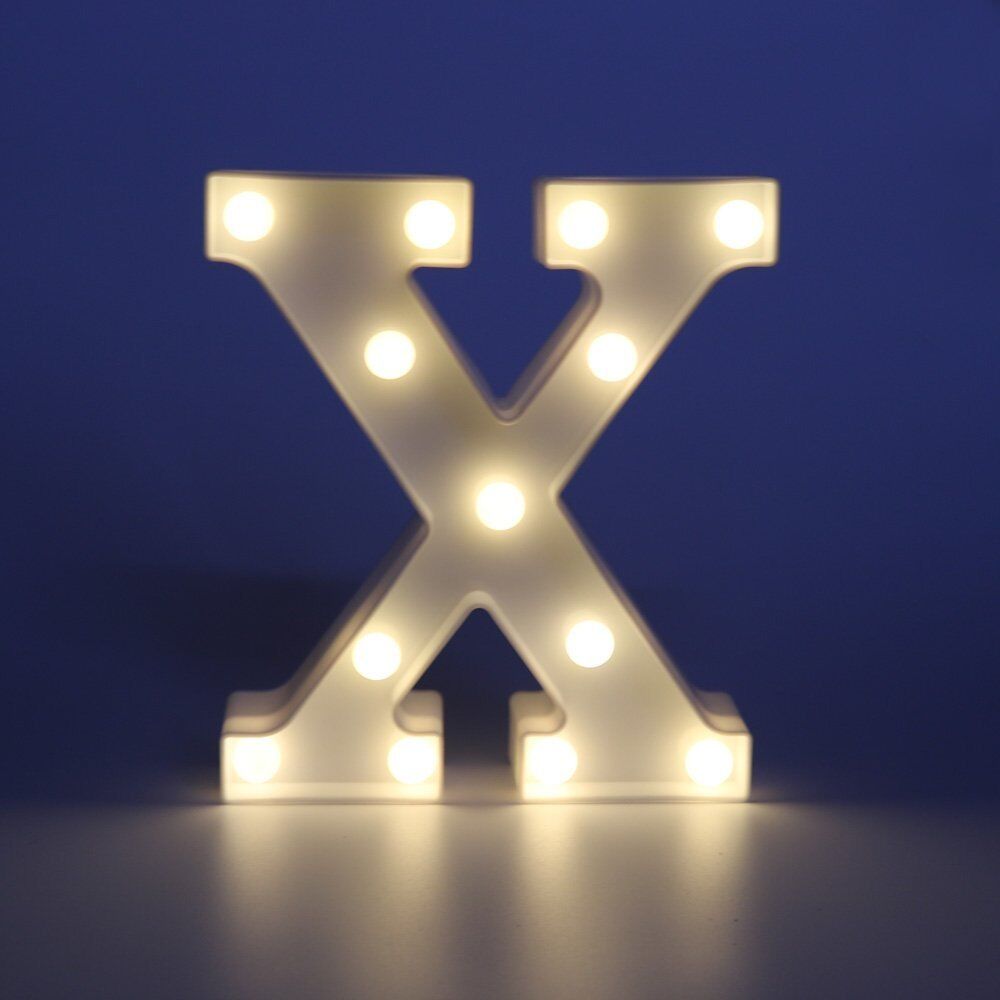 Light Up Letter LED Alphabet PlasticParty Sign Wedding Festival Stand Decoration