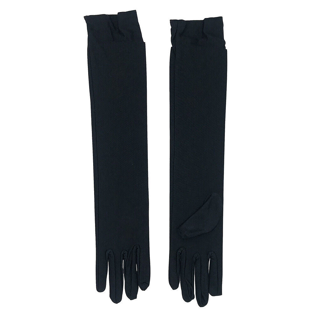 US Women Satin Evening Gloves 17.7'' Long Party Dance Elbow Length Opera Gloves