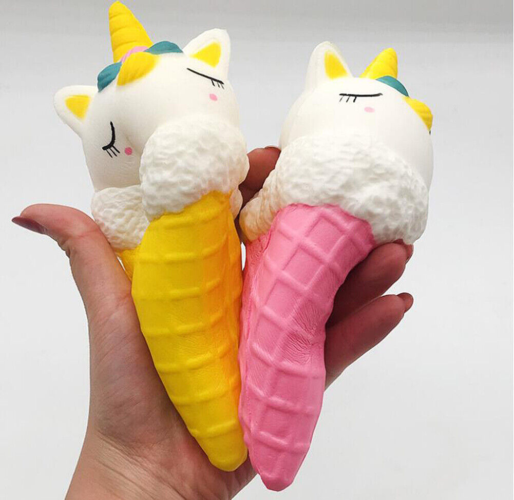 Jumbo Scented Icecream Unicorn Slow Rising Squishies Squeeze Stress Relieve Toys