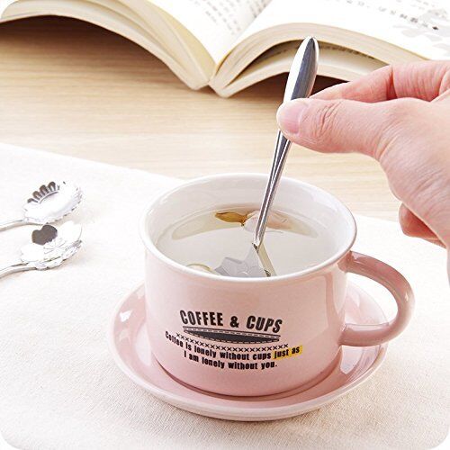 8 Pack Magik Floral Stainless Steel Tableware Creative Flower Coffee Spoon Set