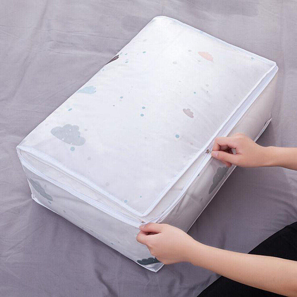 US Anti Dust Large Storage Bag Clothes Quilt Blanket Storage Sort Home Organizer