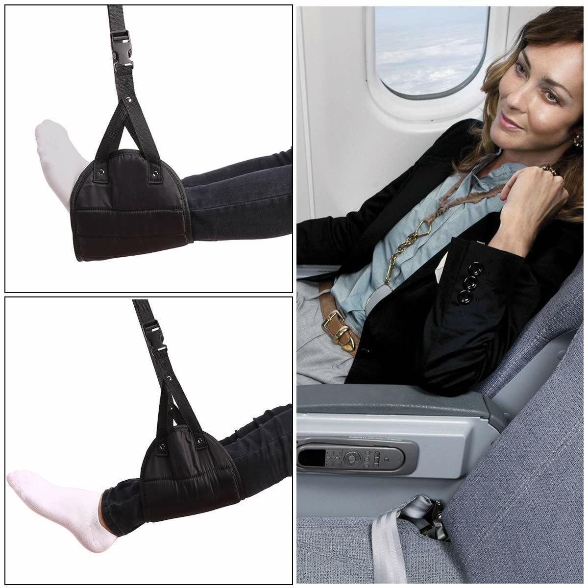 1-3 Pack Portable Foot Rest Relax Travel Hammock Carry Flight Leg Airplane Pad