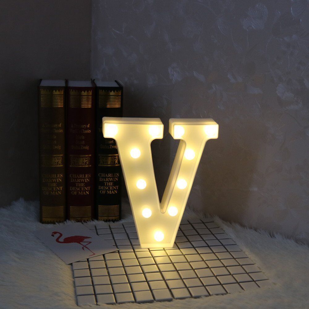 Light Up Letter LED Alphabet PlasticParty Sign Wedding Festival Stand Decoration