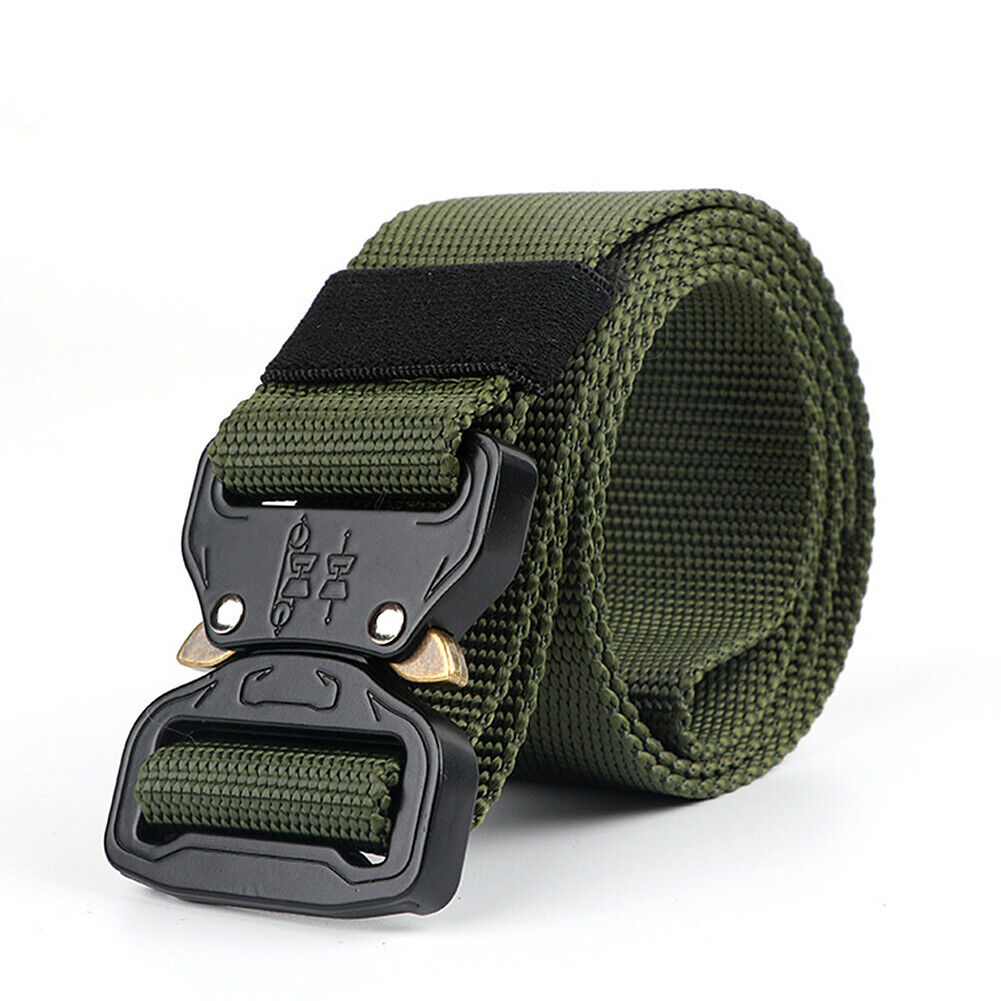 US Casual Military Tactical Belt Mens Army Combat Waistband Rescue Rigger Belts