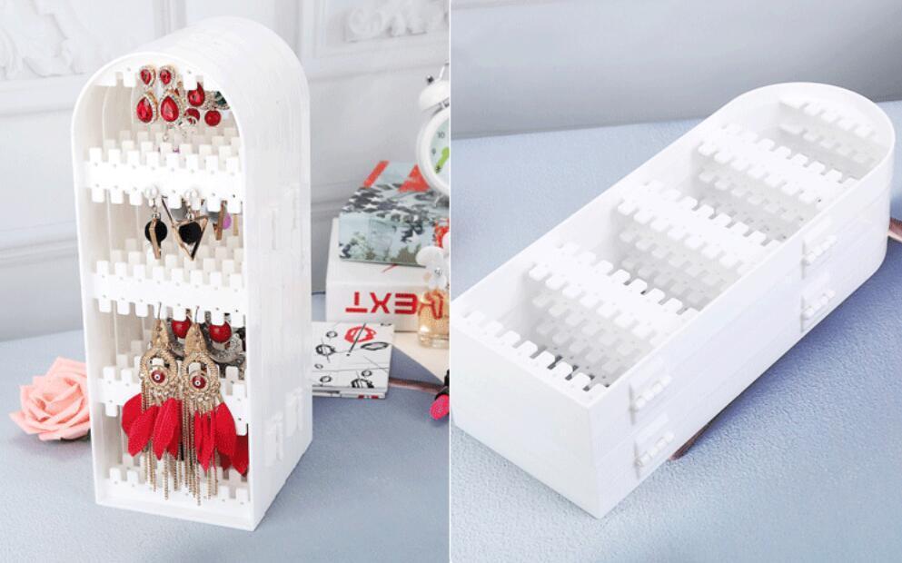 Jewelry Hanger Foldable Acrylic Earring Organizer Necklace Holder Bracelet Displ