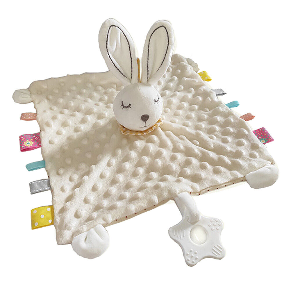 US 5-in-1 Security Blanket Fineborn Baby Infant Nursery Cuddleplush Toy Teether