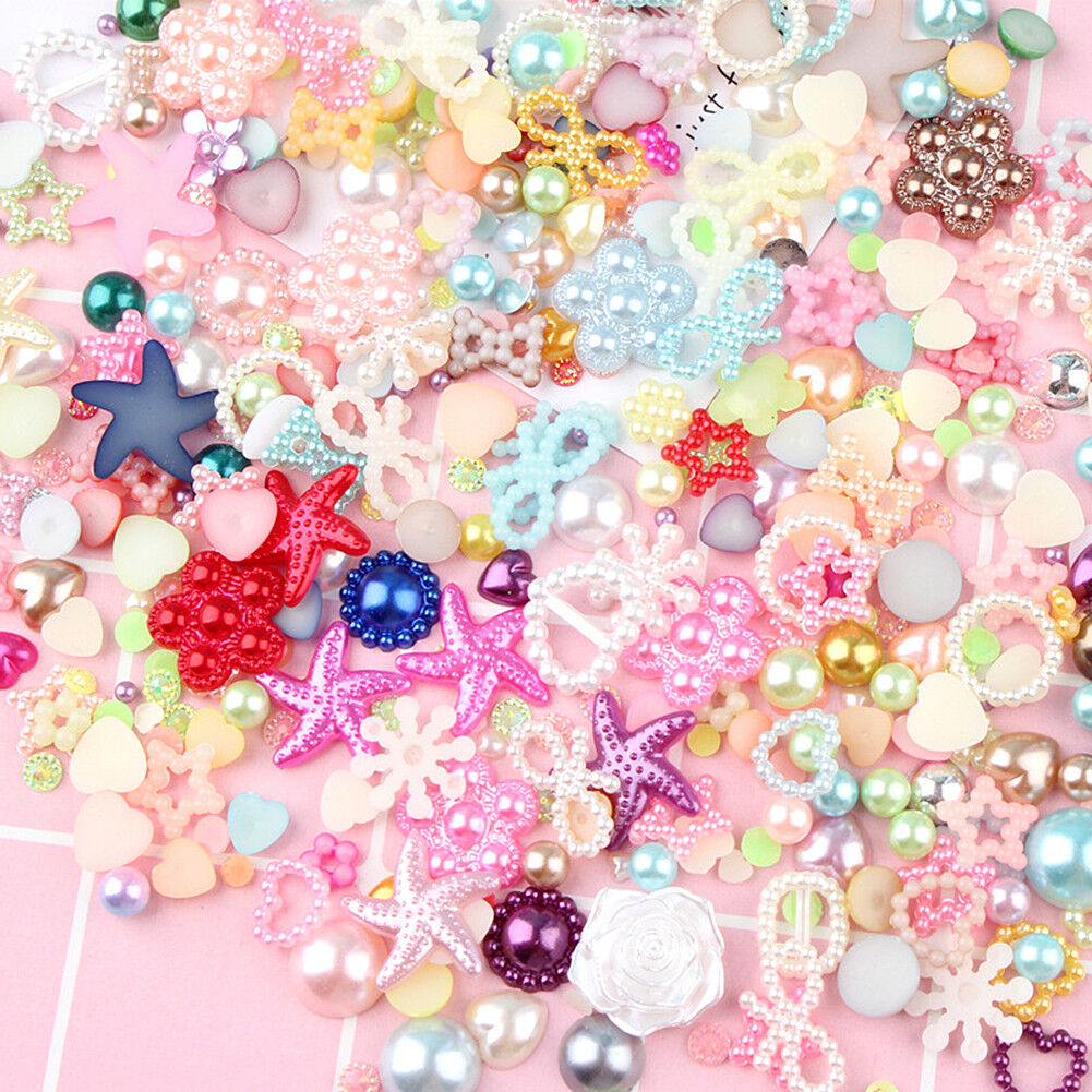 US 15~100 Pc Slime Bread Candy Unicorn Resin Flat Back Scrapbooking Charms DIY