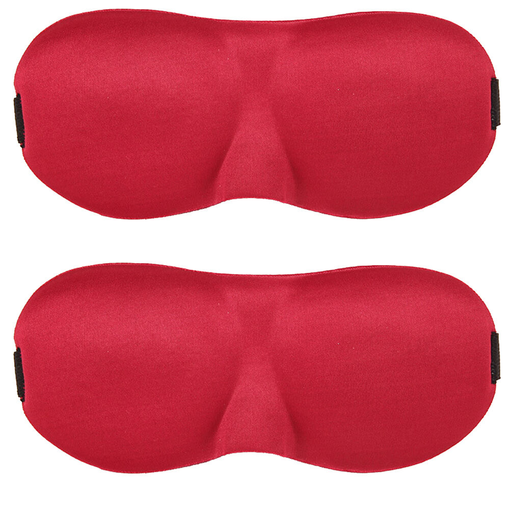 2 Pack Travel 3D Eye Mask Sleep Soft Padded Shade Cover Rest Relax Blindfold