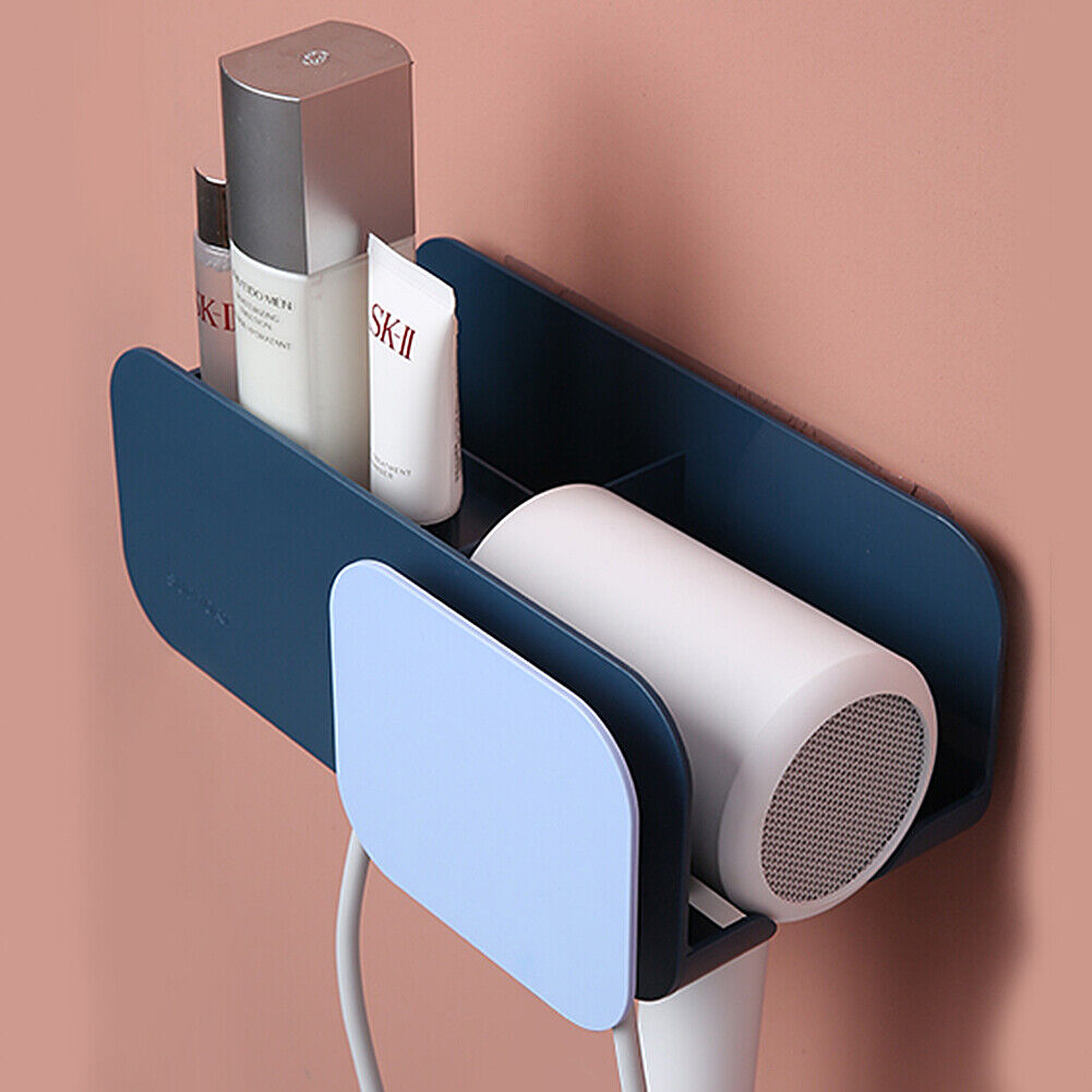Hair Dryer Holder Self-Adhesive Hanging Rack Organizer Hook Spiral Caddy Bracket