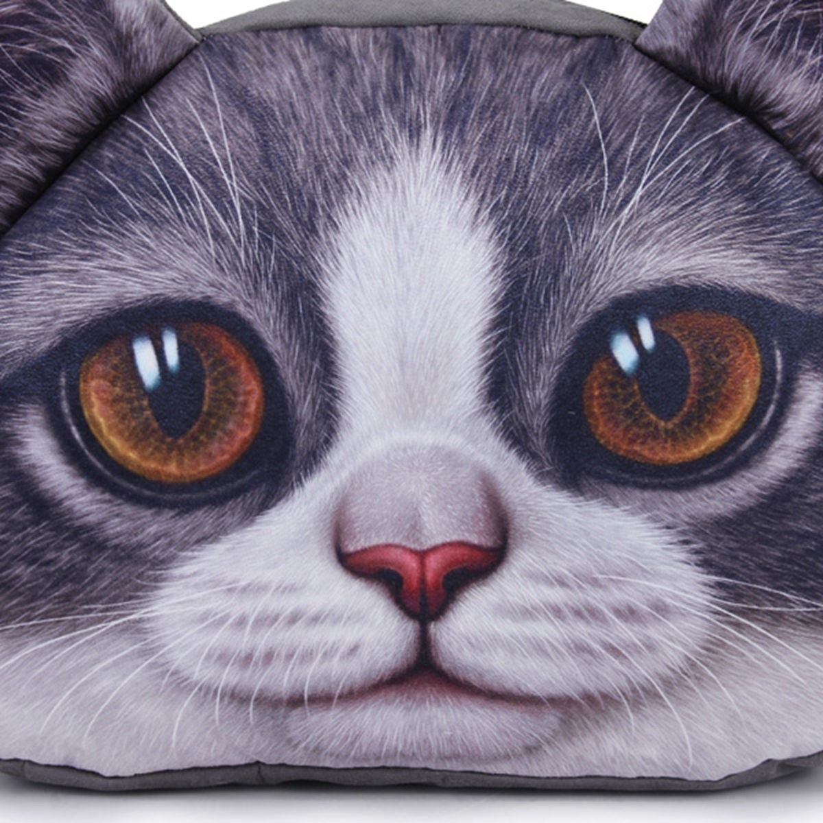 3D Cute Cat Dog Face Shoulder Bag Cat Dog Animal Pattern Handbag Shopping Purse