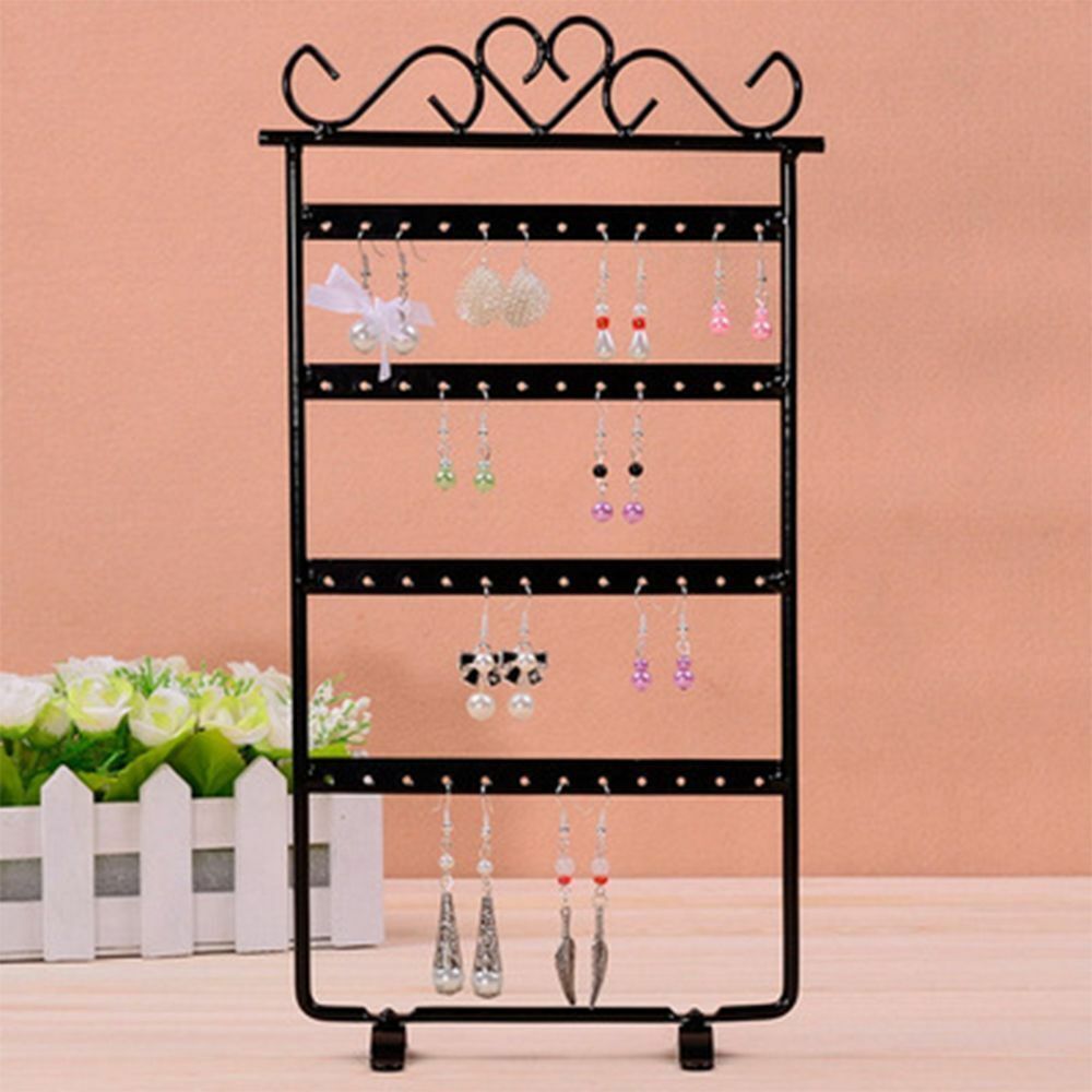 US Earrings Necklace Jewelry Stand Holder Rack Tower Tree Metal Display Shelf